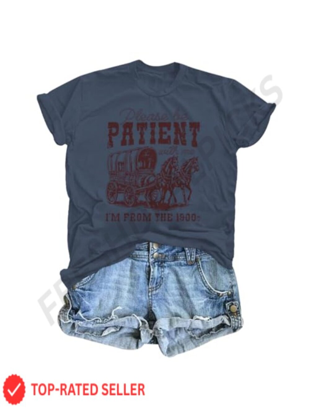 Funny 1900s Graphic Tee Women Cotton Crew Neck Short Sleeve T-Shirt